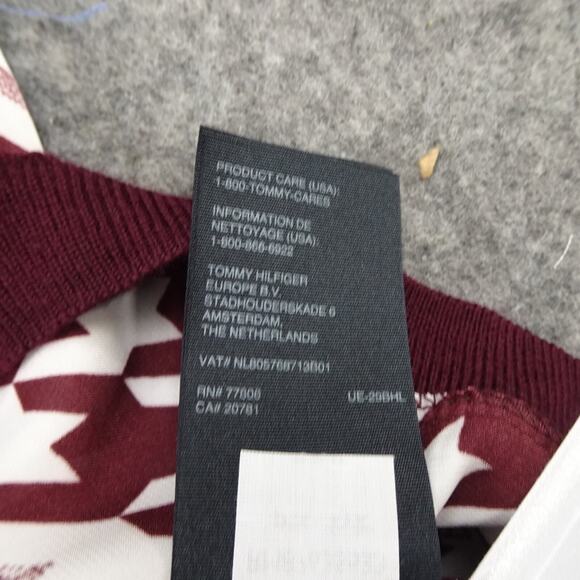 Tommy Hilfiger Sweater Womens Medium Cardigan Houndstooth Luxury Wool C - Picture 10 of 13